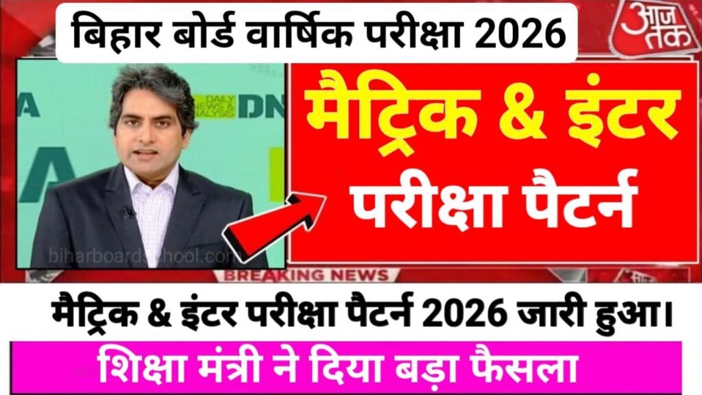 Bihar Board 10th 12th New Pattern 2026
